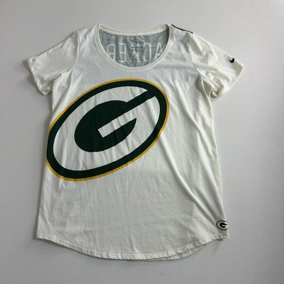 The Nike Tee NFL Green‎ Bay Packers T Shirt Training Womens Size XL Active - Picture 1 of 10